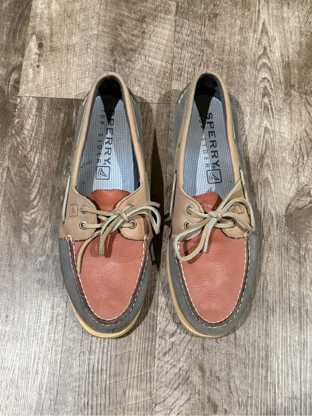 SPERRY Top Sider Multi-Color Leather Boat Shoe 9.5M